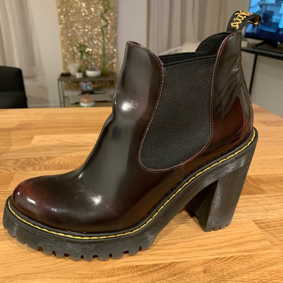 Dr. Martens Hurston Arcadia Cherry Red Sz 9 - Picture 5 of 7